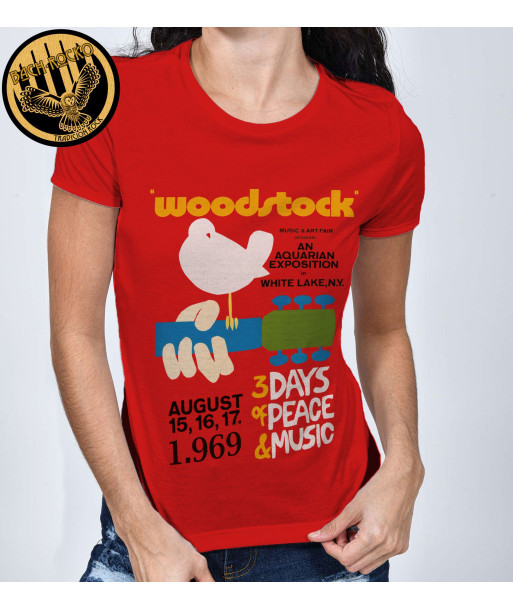 Camiseta Woodstock Mujer